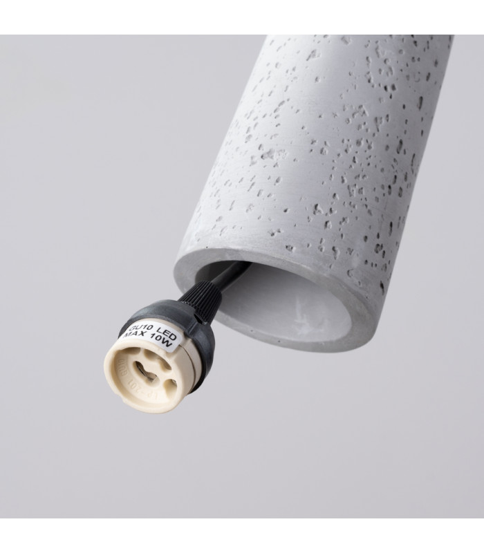 Electra Slim Pendant Ceiling Light Concrete-9