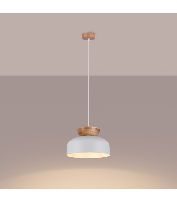 Marion Dome Pendant Ceiling Light White-2