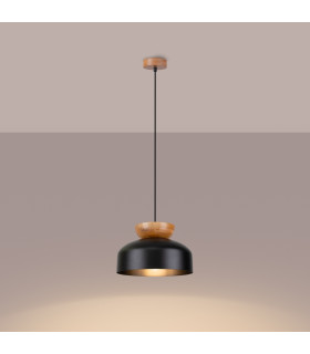 Marion Dome Pendant Ceiling Light Black-2