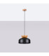 Marion Dome Pendant Ceiling Light Black-3