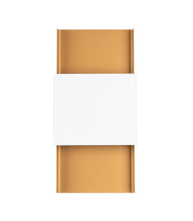 Durlin Flush Wall Lamp Gold White-1