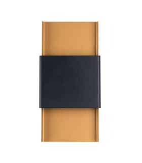 Durlin Flush Wall Lamp Gold Black-1