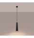 Electra Slim Pendant Ceiling Light Black Concrete-2