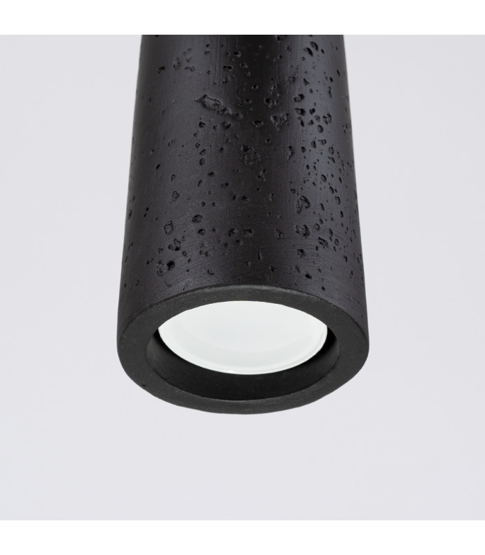 Electra Slim Pendant Ceiling Light Black Concrete-10