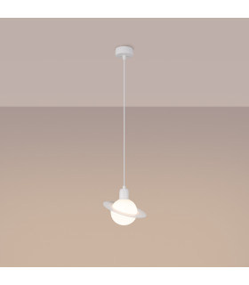 Hyperion Decorative Dome Pendant Ceiling Light White-1