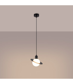 Hyperion Decorative Dome Pendant Ceiling Light Black-1