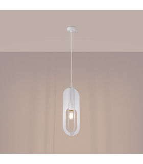 Nicus Wire Frame Pendant Ceiling Light White-1