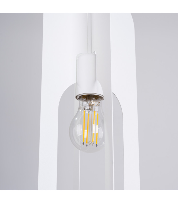 Nicus Wire Frame Pendant Ceiling Light White-7