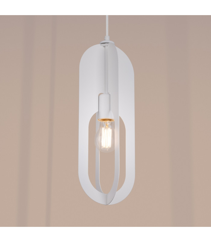Nicus Wire Frame Pendant Ceiling Light White-11