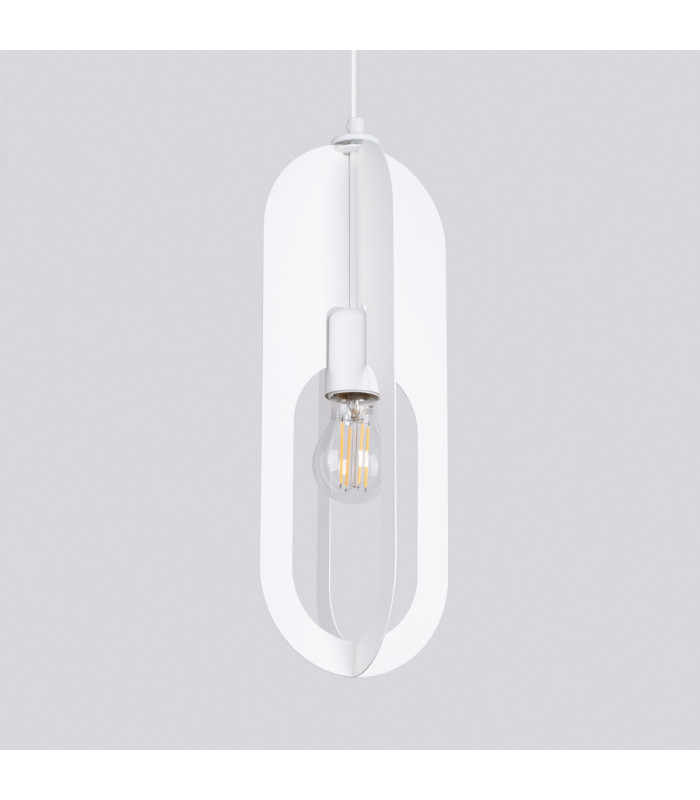 Nicus Wire Frame Pendant Ceiling Light White-12