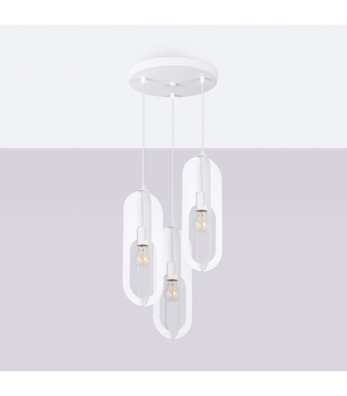 Nicus Cluster Pendant Ceiling Light White-3