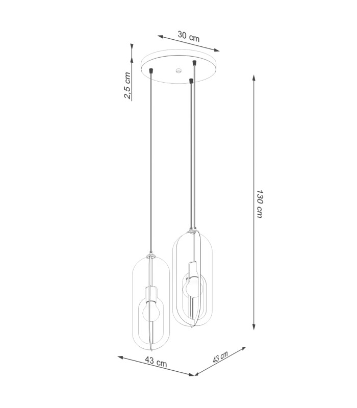 Nicus Cluster Pendant Ceiling Light White-13