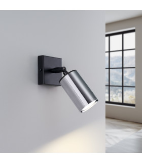 Winx Single Spotlight Black Chrome-2