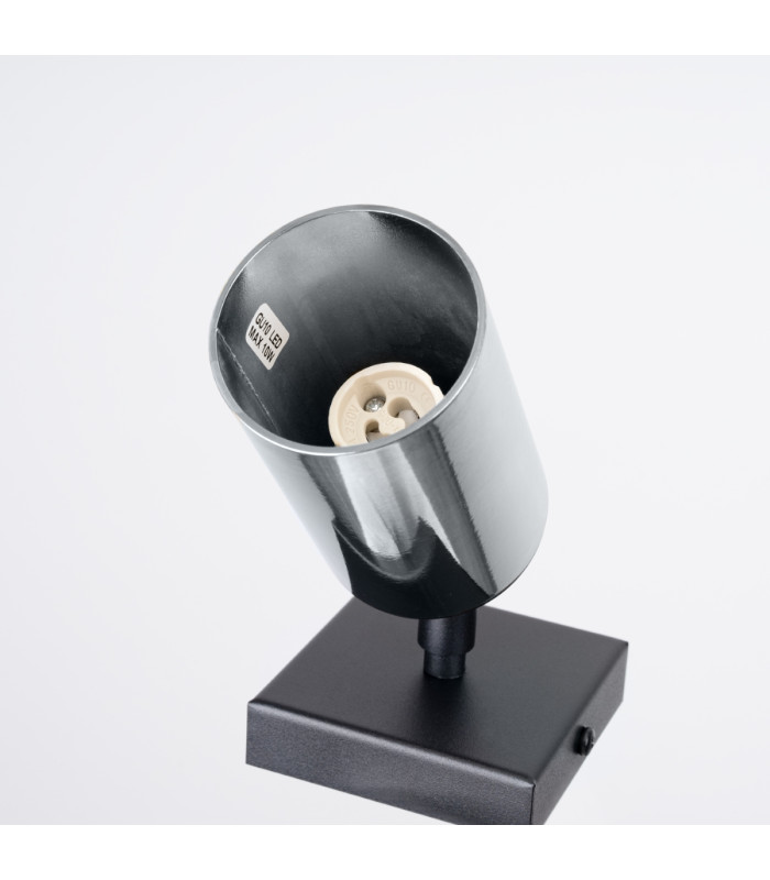 Winx Single Spotlight Black Chrome-5