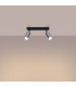 Winx 2 Light Twin Ceiling Spotlight Black Chrome-2