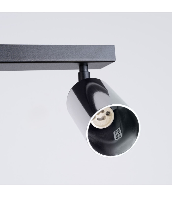 Winx 2 Light Twin Ceiling Spotlight Black Chrome-5