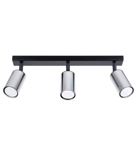 Winx 3 Light Ceiling Spotlight Bar Black Chrome-1