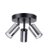 Winx 3 Light Ceiling Spotlight Clusters Black Chrome-1