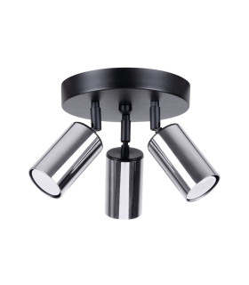 Winx 3 Light Ceiling Spotlight Clusters Black Chrome-1