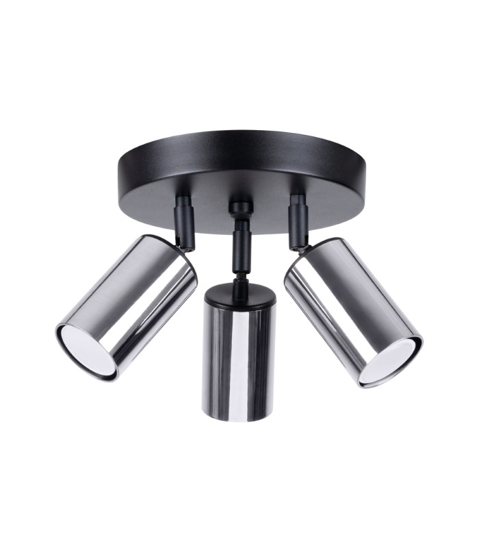 Winx 3 Light Ceiling Spotlight Clusters Black Chrome-1