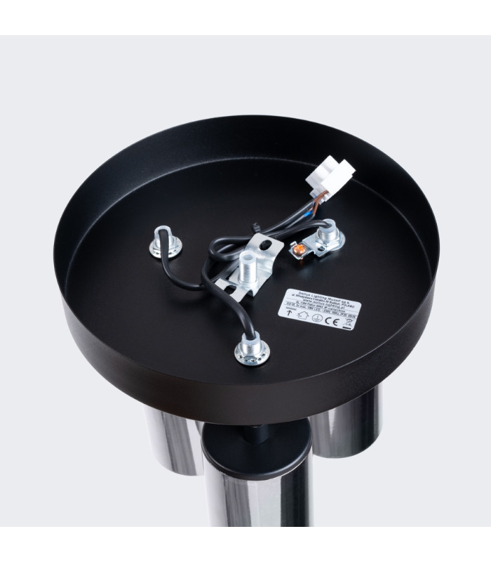 Winx 3 Light Ceiling Spotlight Clusters Black Chrome-4