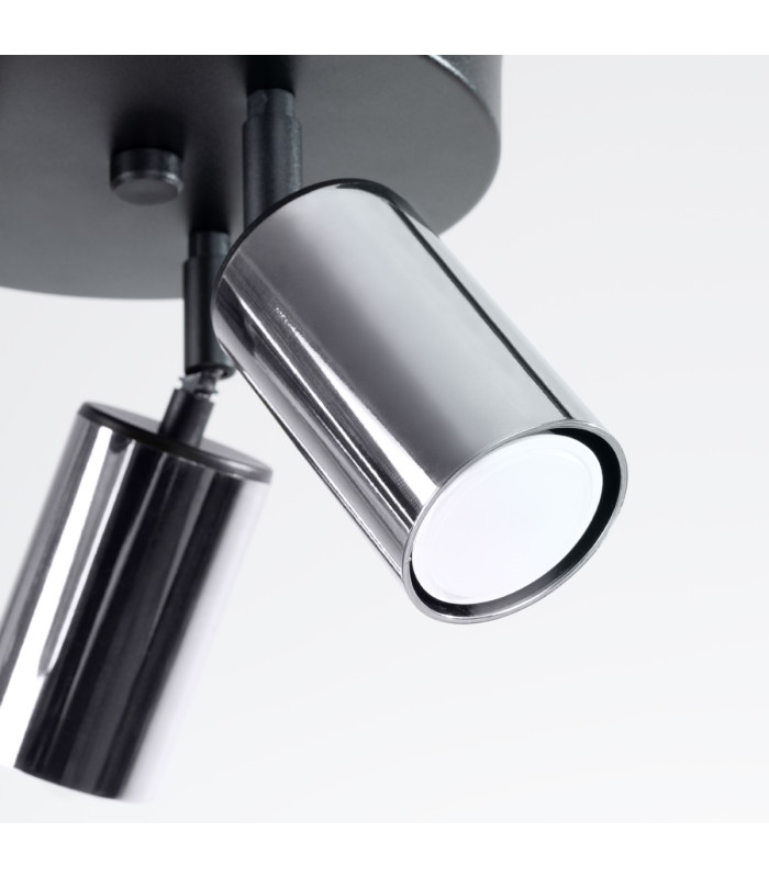 Winx 3 Light Ceiling Spotlight Clusters Black Chrome-7