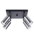 Winx 4 Light Ceiling Spotlight Clusters Black Chrome-1