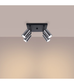 Winx 4 Light Ceiling Spotlight Clusters Black Chrome-2