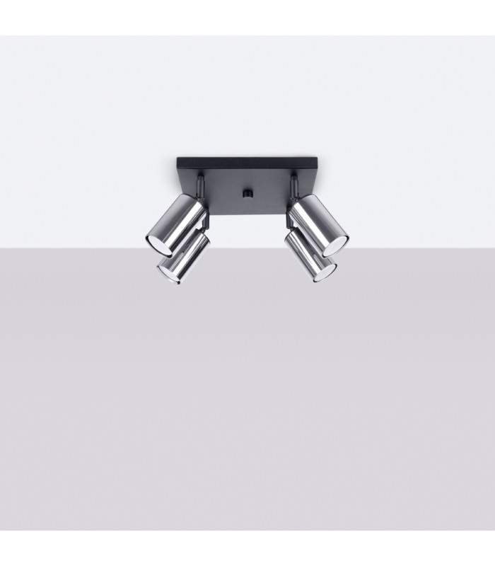 Winx 4 Light Ceiling Spotlight Clusters Black Chrome-3
