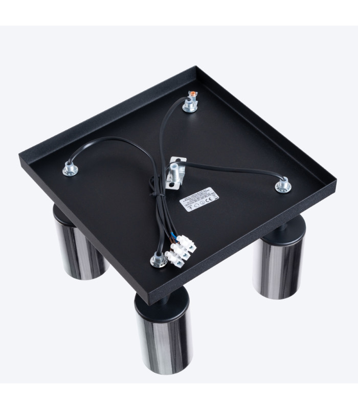 Winx 4 Light Ceiling Spotlight Clusters Black Chrome-4