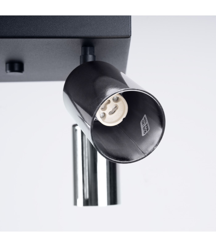 Winx 4 Light Ceiling Spotlight Clusters Black Chrome-5