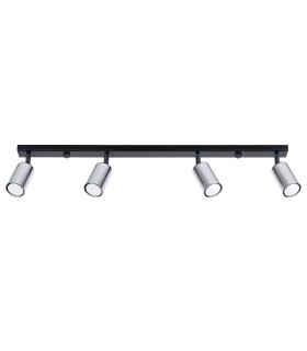 Winx 4 Light Ceiling Spotlight Bar Black Chrome-1