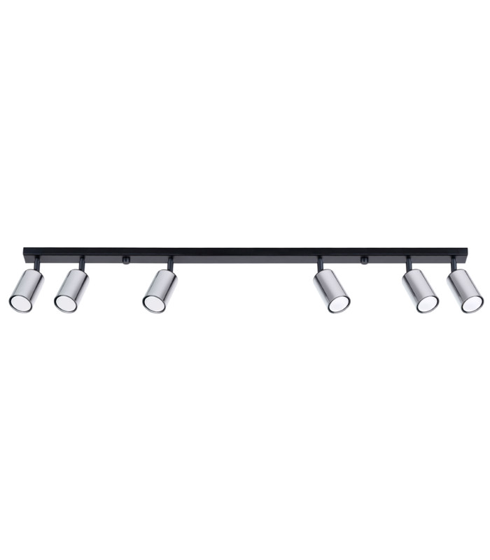 Winx 6 Light Ceiling Spotlight Bar Black Chrome-1