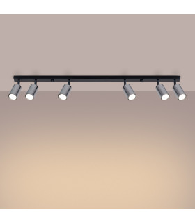 Winx 6 Light Ceiling Spotlight Bar Black Chrome-2