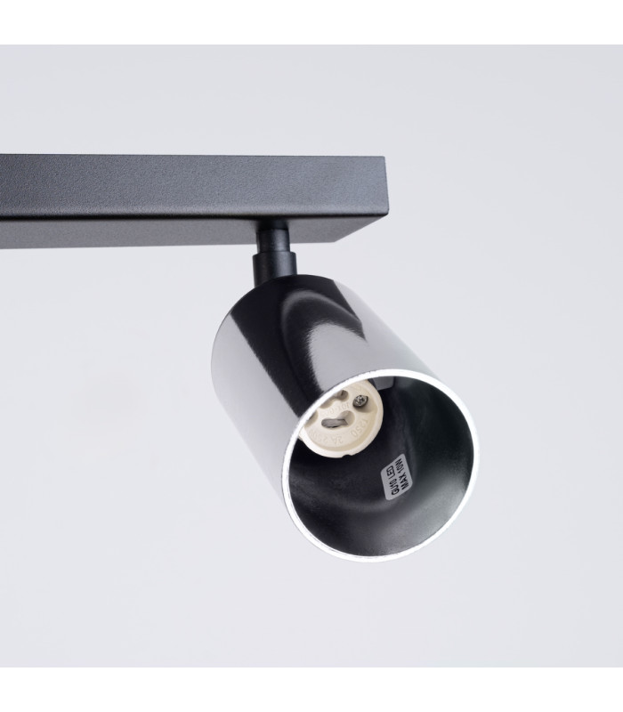 Winx 6 Light Ceiling Spotlight Bar Black Chrome-5