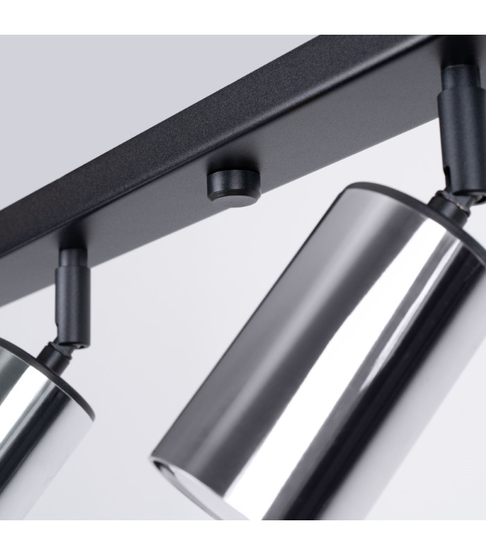Winx 6 Light Ceiling Spotlight Bar Black Chrome-7