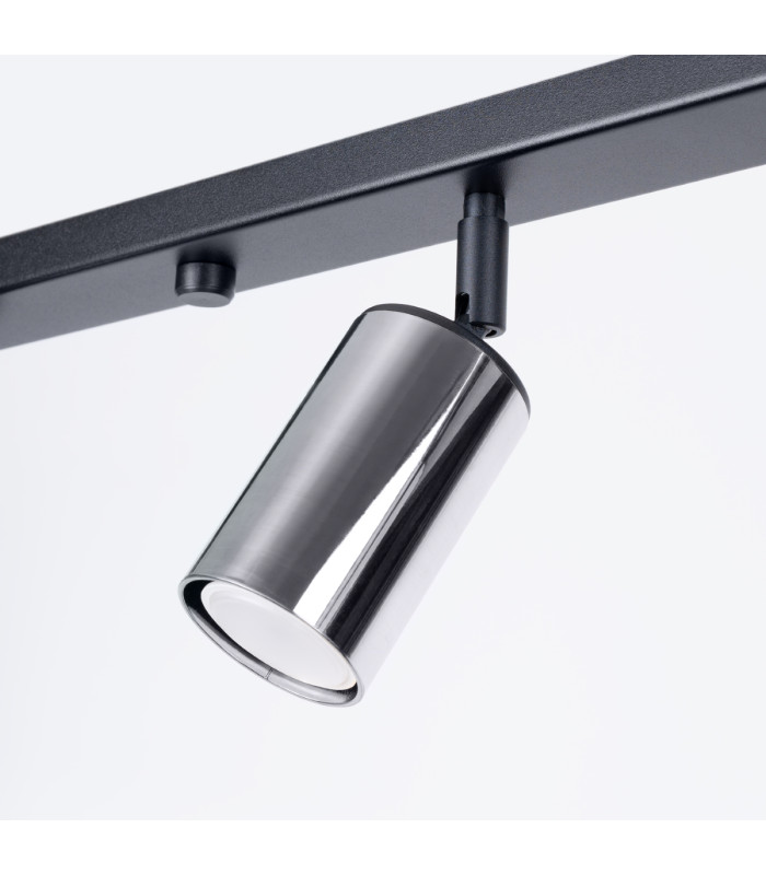 Winx 6 Light Ceiling Spotlight Bar Black Chrome-8