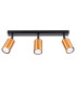 Winx 3 Light Ceiling Spotlight Bar Black Copper-1