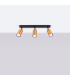 Winx 3 Light Ceiling Spotlight Bar Black Copper-3