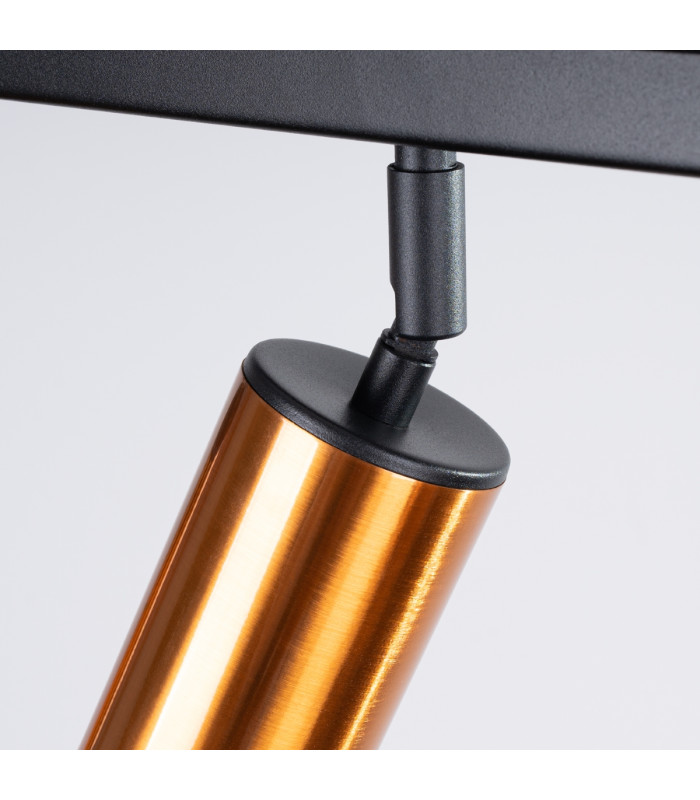 Winx 3 Light Ceiling Spotlight Bar Black Copper-8