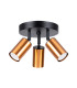 Winx 3 Light Ceiling Spotlight Clusters Black Copper-1