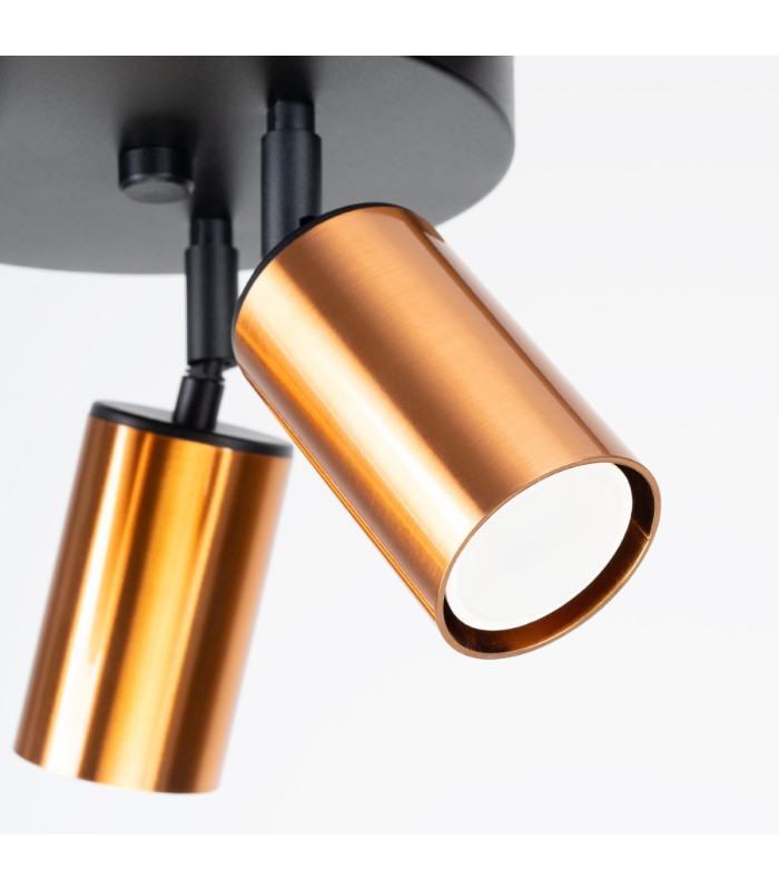 Winx 3 Light Ceiling Spotlight Clusters Black Copper-7