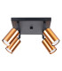 Winx 4 Light Ceiling Spotlight Clusters Black Copper-1