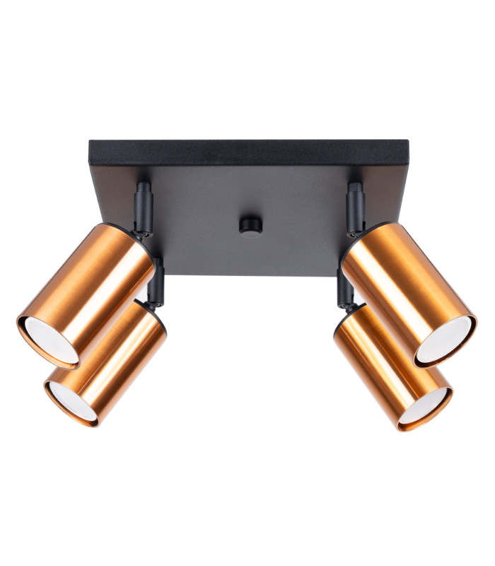 Winx 4 Light Ceiling Spotlight Clusters Black Copper-1