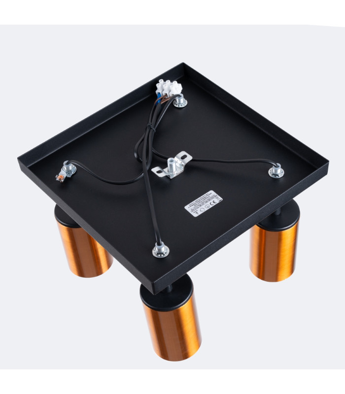 Winx 4 Light Ceiling Spotlight Clusters Black Copper-4