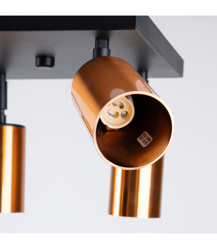 Winx 4 Light Ceiling Spotlight Clusters Black Copper-5