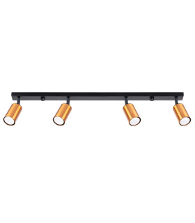 Winx 4 Light Ceiling Spotlight Bar Black Copper-1