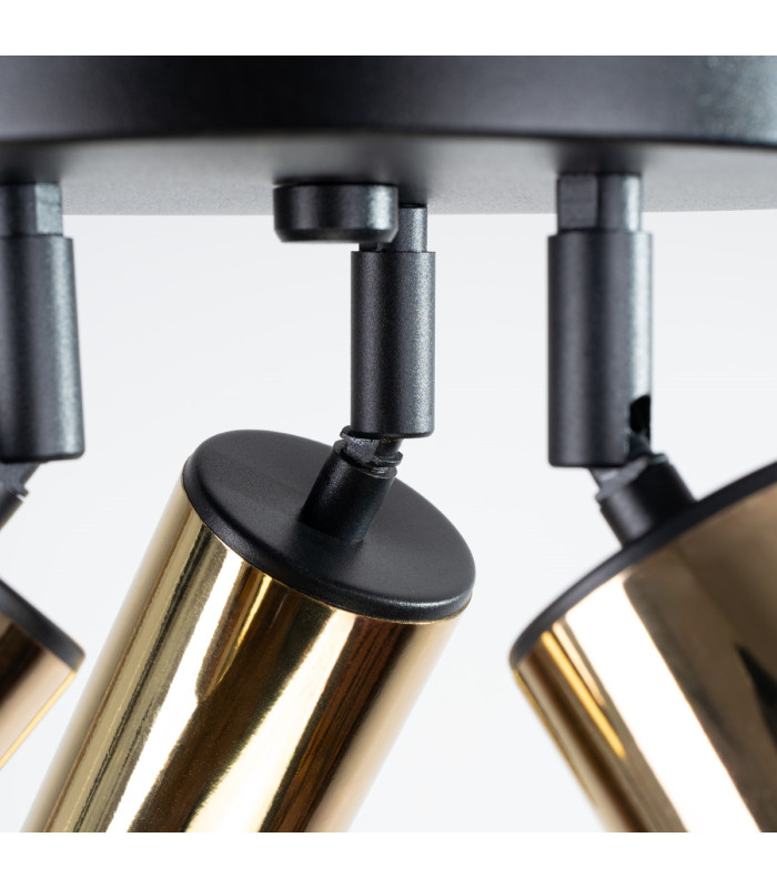 Winx 3 Light Ceiling Spotlight Clusters Black Gold-8
