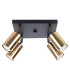 Winx 4 Light Ceiling Spotlight Clusters Black Gold-1