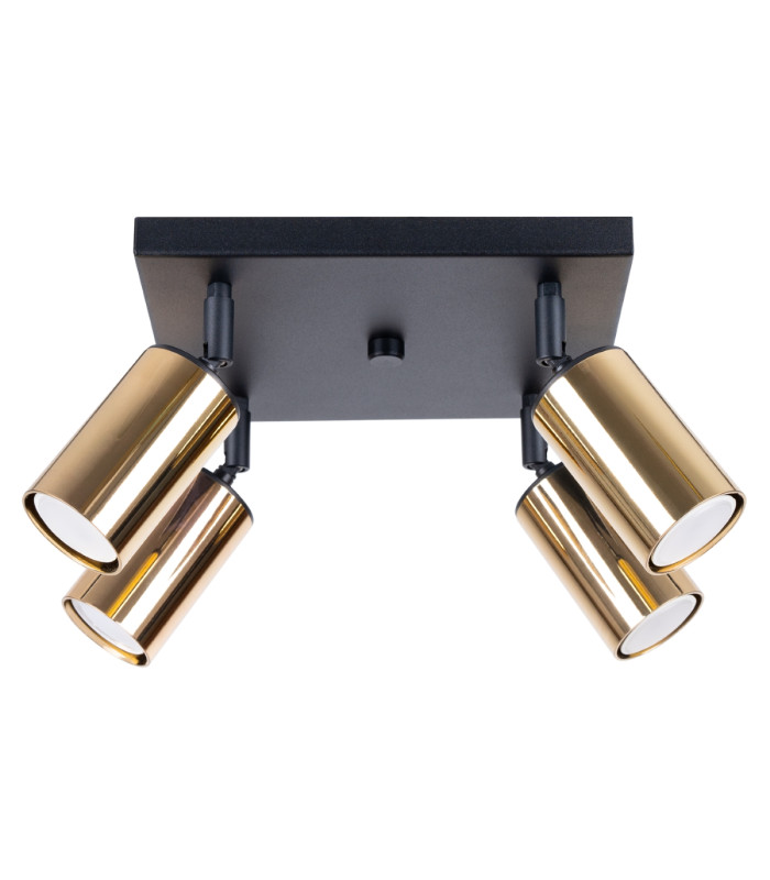 Winx 4 Light Ceiling Spotlight Clusters Black Gold-1